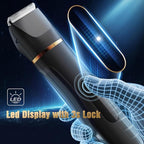 Electric Body Hair Removal Epilators for Men & Women,Waterproof Foil Shaver Razor Trimmer for Facial,Arms,Back,Legs,Chest & Groin,Wet/Dry Painless Groomer with Ceramic Blade,Travel Gift for Him,Black