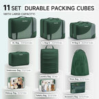 11 Set Packing Cubes for Travel, Gifts for Women Mom,Anti-Tearing Suitcase Organizer,OlarHike Vacation Essentials & Accessories for Cruise Ship