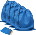 LAKE OF FIRE 4-Piece Travel Shoe Bags for Packing, 17.7" x 13.8" Dustproof Shoe Bags with Drawstring Closure,Washable & Reusable(Blue)