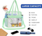 USPECLARE Clear Bag for Stadium Events,Transparent Bag for Work Sports Games Concerts Travel Gym