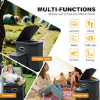 Ann Katy Upgrade XL Portable Toilet for Adults, Extra Large Portable Travel Floding Toilet, Camping Tall Toilets with Lid for Adults and Kids Compact Potty for Car,Hiking,Beach and Camping
