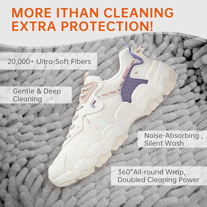 1PCS Shoes Washing Machine Bags, Laundry Shoe Bag for Washer and Dryer, Reusable and Durable Zipper Sneaker Shoe Washing Bag, Tennis Shoes Cleaning Bag for All Shoe Types (Gray)