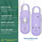 Safe Sound Personal Safety Alarm for Women, 130 dB Loud Siren with SOS Strobe Light, Flashlight, Safety Alarm Key Chain Helps Girls, Men, Children, Elders Emergency Call