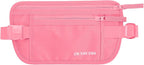 Money Belt for Travel - Hidden Travel Pouch Protect Your Credit and Money With RFID Blocking Passport Holder Waist Wallet (Pink)