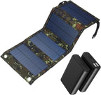 Foldable Solar Panel - 15W Solars Panel Charger with USB Port, Camping Solars Energy Charger | Travel Stellar Supply, Outdoor Hiking Solar Charging Pack for Picnic, Fishing, Backpack Adventures