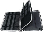 BUBM Double Layer Electronics Organizer, Travel Gadget Bag for Cables, Memory Cards, Flash Hard Drive and More, Fit for iPad or Tablet(up To 9.7")--Large, Gray