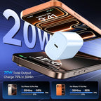 Phone 17 16 15 Pro Charger Fast Charging, 20W USB C Fast Charger Block with 10FT Long Type C Chargers Fast Charging Cable Cord for Phone 17/17 Pro/17 Pro Max/Air/16 Pro Max/16 Pro/15Pro Max/Pro, S24