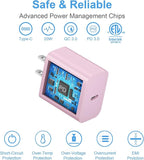 iPhone 17 16 15 Charger Fast Charging 3+3Pack 20W USB C Wall Charger with 10FT Fast Charging Cable Compatible with iPhone 17/17 Air/17 Pro/17 Pro Max/iPhone 16/15 Series, iPad Pro/AirPods -Pink