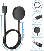 USB C Charger Compatible with Samsung Galaxy Watch 7/6/6 Classic/5/5 Pro/4/4 Classic/3/Active 2, Upgrade Nylon Galaxy Watch Charger Cable