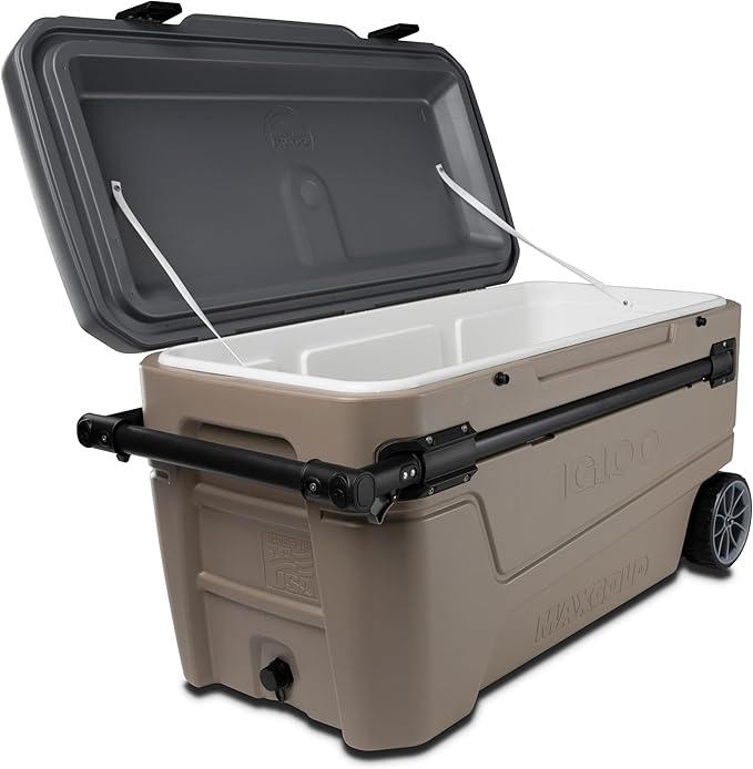 Igloo Maxcold Glide 110Qt Wheeled Cooler | Insulated Hard Shell Ice Chest