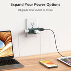 [ETL Listed] Cable Matters 3-Pack 3 Way Plug Adapter 15A 1875W, 3 Prong 3 Outlet Adapter, Power Splitter Plug Outlet, 3 Way Electrical Splitter, Green