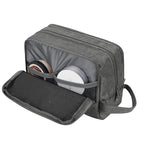 Toiletry Bag for Men Hanging Dopp Kit Water Resistant Shaving Bag Small Toiletry Bag for Traveling (Denim Pure Grey)