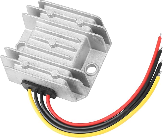 DROK Boost Buck Converter 9V-36V to 12V 5A 60W Aluminium Shell Waterproof Auto Step Up Down Voltage Regulator 12V Volt Transformer for Car Audio Solar Power System LCD Television LED Display Screen