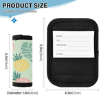 Pineapple Leaf Luggage Handle Wrap for Suitcase Luggage Tags Handle Covers Identifiers Soft Decorations Travel Accessories 2 Pack