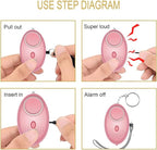 Emergency Personal Alarm, 3 Pack 140DB Person Siren with LED Lights, Personal Panic Alarm for Men, Women, Children, Elderly Emergency Security, Self Defense Electronic Device