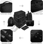 Packing Cubes, 8 Pcs Travel Packing Organizers for Suitcases, Large Capacity Travel Luggage Organizers Set includes 8 Storage Bags, Travel Essentials for Women or Men (Black)