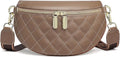 Eslcorri Small Crossbody Sling Bag for Women Trendy - Fanny Packs Leather Chest Belt Bum Bag Anti Theft Purse for Travel