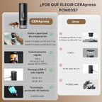 CERA+ Portable Espresso Machine 5-8 Cups per Charge, Self-Heating 20 Bar， NS Pods & Ground Coffee, Epresso Electric Travel Coffee Maker for Outing, Working, Camping