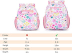 mibasies Toddler Backpack for Girls 2-4: Preschool Kindergarten Backpack - Cute Kids Backpacks for Girls - Flower Pink