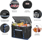 Maelstrom Collapsible Soft Cooler Bag,35/55/75 Cans Beach Cooler with Flip Top Lid, Ice Chest, Leakproof & Portable for Beach, Camping, Road Trips & Grocery Shopping