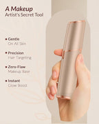 Facial Hair Removal for Women: Painless Rechargeable Face Shaver Electric Hair Remover Device for Peach Fuzz Upper Lip Chin (Gold)