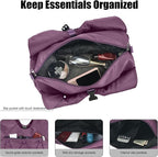 Forestfish Gym Bag For Women With Yoga Mat Holder & Shoe Compartment & Wet Dry Storage Pocket & Adjustable Strap