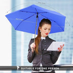 Compact Travel Umbrella for Purse - Flat Handle, Waterproof for Light Rain