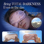 Breathable Silk Sleep Mask Blindfold, Elastic Blackout Eye Cover Headband for Sleeping Nap Travel Time, Peacock Blue, 1 Pack