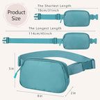 Fanny Pack Crossbody Bag for Women and Men, Belt Bag for Hiking Bum Bag with Adjustable Strap,Casual Cell Phone Pouch?Waist pack for Running Workout Sports Travel Light Blue