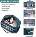 HYC00 Travel Duffel Bag,Carry-on Overnight Weekender Bags for Women,Sports Tote Gym Bag with Wet Pocket