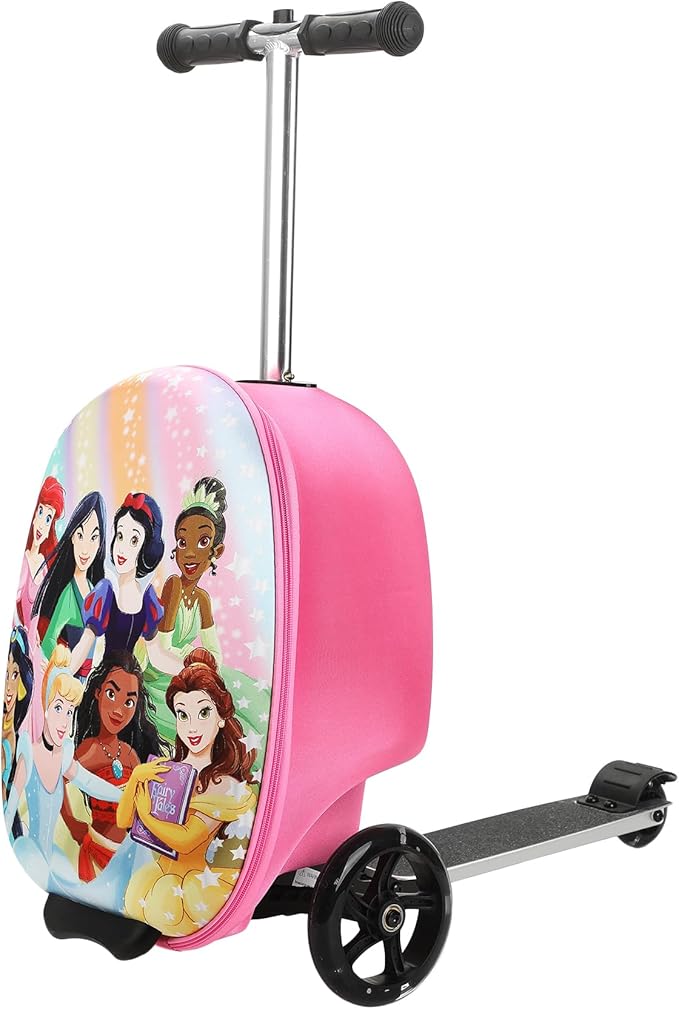 Disney Princesses Kids' 2-in-1 Suitcase (18") and Scooter Luggage