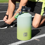 DYSANKY 1 Gallon Insulated Water Bottle | Upgraded Thickened Stainless Steel Metal Portable Sports Large Water Jug for Gym and Hiking with Carrier Bag, Handle Strap | BPA-Free 128 oz