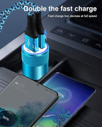 Cigarette Lighter Adapter, USB Car Charger, 3.4a Fast Charging Dual-Port Cargador de Carro for iPhone 17 16 15 14 13 12 SE 11Pro Max X XR XS Max Plus, Samsung Galaxy S25 S24 S23 S22 S21 S20 A17 A16
