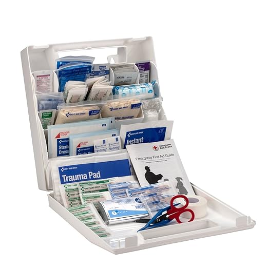 First Aid Only 9161-RC American Red Cross Deluxe Family First Emergency First Aid Kit for Home and Travel, 115 Pieces