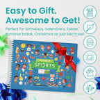 All Kinds of Sports 500+ Kids Sticker Book by Cupkin Fun Toddler Travel Activity Coloring and Sticker Book, Road Trip Essentials, 12 Coloring Pages 12 Scenes for Ages 2–8 Years
