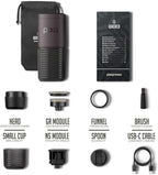 WACACO PIXAPRESSO, Coffee Machine Electric & Portable, With 4 Coffee Types & Fast Heat-Up, 3 * 3000mAh Battery, 20 Bar Portable Espresso Maker For Ground Coffee & NS Capsule, Dark Burgundy