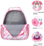 mibasies Toddler Backpack for Girls 2-4: Preschool Kindergarten Backpack - Cute Kids Backpacks for Girls - Floral Pink