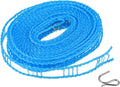 uxcell Portable Clothesline, 16.4ft Nylon Windproof Non-Slip Washing Line Rope for Courtyard Outdoor Travel Camping Laundry Drying, Blue