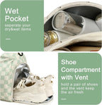 BLUBOON Duffle Bag Girls Kids Cute Gym Bag with Shoes Compartment & Wet Separation Waterproof Sports Overnight Travel Bag