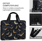 MNSRUU Laptop Bag for 15.6 inch Black Gothic Bats