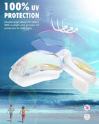 Aegend Swim Goggles for Kids Youth 3-14 Anti-Fog Anti-UV Comfort Fit Goggles for Swimming