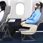 Foot Hammock for Plane Travel, Memory Foam Airplane Foot Hammock, Adjustable Foot Sling for Airplane & Office