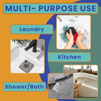 Travel Laundry Detergent Sheets with Universal Sink Stopper – 50-Count Travel Detergent Sheets and Flat Silicone Sink Stopper for Sink Washing in Hotels, Cruises & Camping