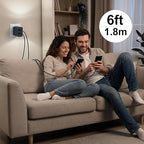45W 2Pack Super Fast Charger USB C Dual Port Android Phone Charger Type C Fast Charging Block with 6FT Type-C Charger Cord for Samsung Galaxy S26 Ultra/S26/S26+/S25/S24/S23/S22/S21+/iPhone 17/16/15