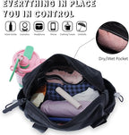 Mini Gym Bag for Women Mini Duffle Bag with Wet Compartment Waterproof, small gym bag for women, Cute Gym Tote Bag (Black)