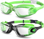Braylin Swim Goggles, 2-Pack Swimming Goggles, Anti Fog, No Leaking For Adult Women Men Youth