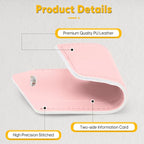Travelambo Luggage Tags for Suitcases PU Leather Travel Tags Bag Tags Privacy Protection Travel Essentials
