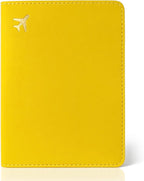 Passport Holder for Travel Essentials,RFID Blocking Passport Cover Case for Travel Accessories,Travel Wallet for Women Men (Lemon Yellow)