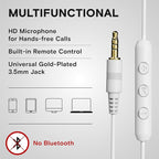 ARTIX CL750 Wired Headphones with Mic — Noise Isolating On-Ear Headphones for Computer and Laptop Wired, Plug in Corded Headphone with Wire (Foldable, Aux Jack 3.5mm)