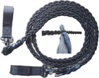 Tri-Braided Cord Travel Clothes Line, Adjustable Bungee Cord Clothesline,Washing Hanging Airer Rope, for Hotel,Camping/Laundry Room,Indoor/Outdoor Usage,Dry Clothes Anywhere Without Using pegs.